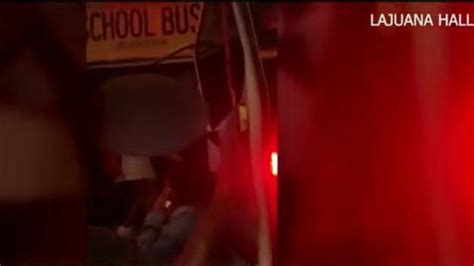 'Kids were banging on the windows': Chaotic Florida school bus incident caught on video