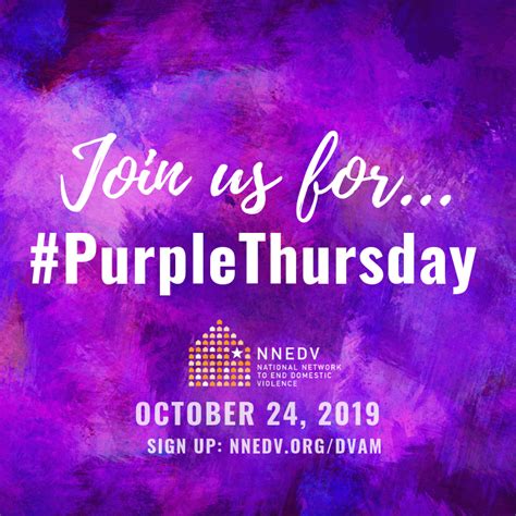 'Purple Thursday' & 'Purple Leash Project' for Domestic Violence Awareness Month happening today
