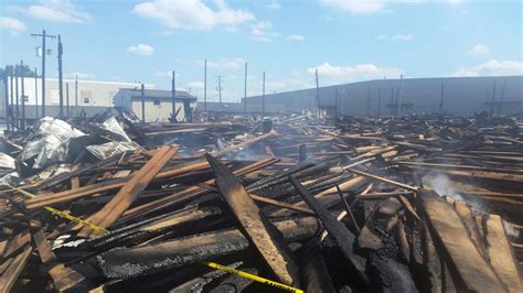 'Scene from a movie': Crews contain fire at Albany lumber yard