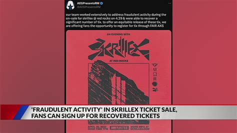 'Significant number' of Skrillex Red Rocks tickets to be resold for summer show