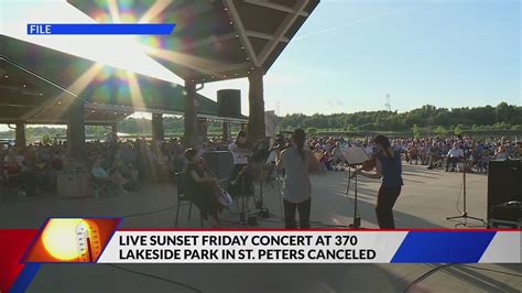 'Sunset Friday Concert' in St. Peters canceled