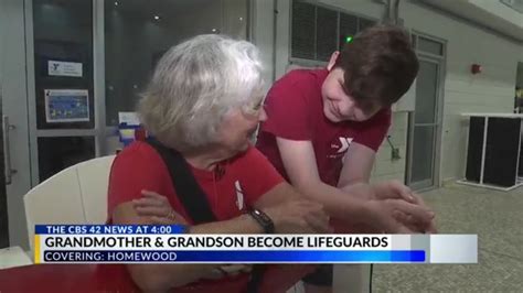 'You can’t stop her:' 75-year-old grandmother lifeguards at YMCA with grandson