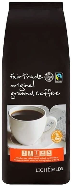 ( 1kg Pack ) Lichfields Fairtrade Original Ground Coffee 1kg