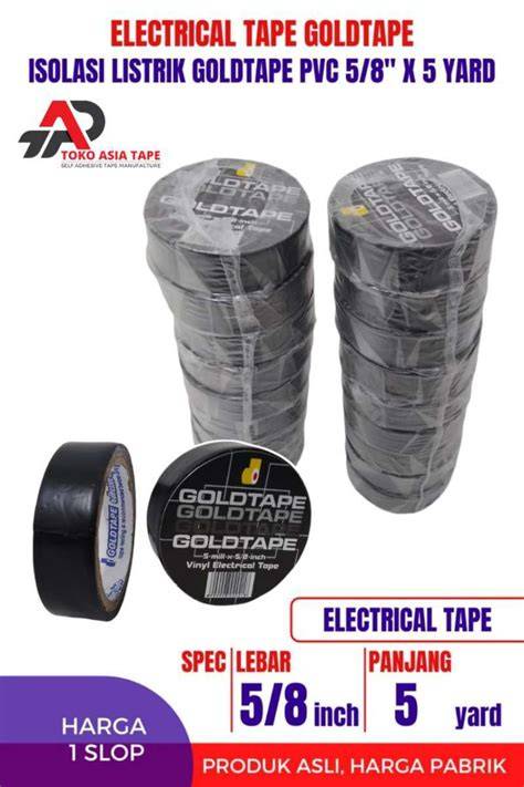 (1 Slop ) Isolasi Hitam Listrik Goldtape - Shopee Indonesia - raincitystudios.com