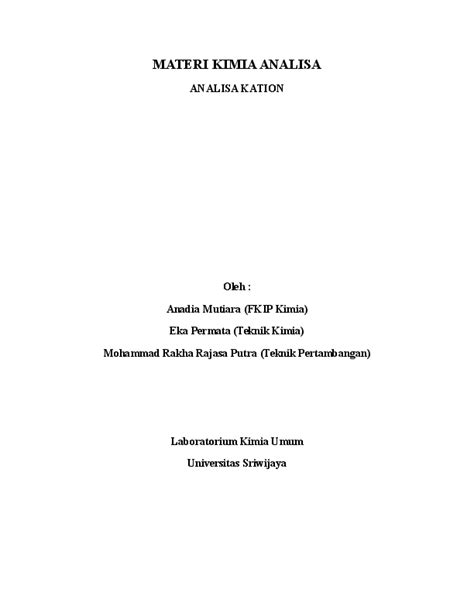 (DOC) ANALISA KATION Autosaved - Academia.edu - wintechmobiles.com