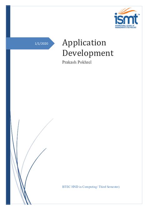 (DOC) Application Development prakash pokhrel