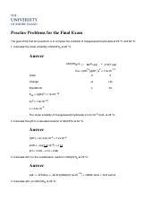 (DOC) CHM 112 PRACTICE SHEET FOR MIDTERM EXAM ANSWERS GAGE Sayd