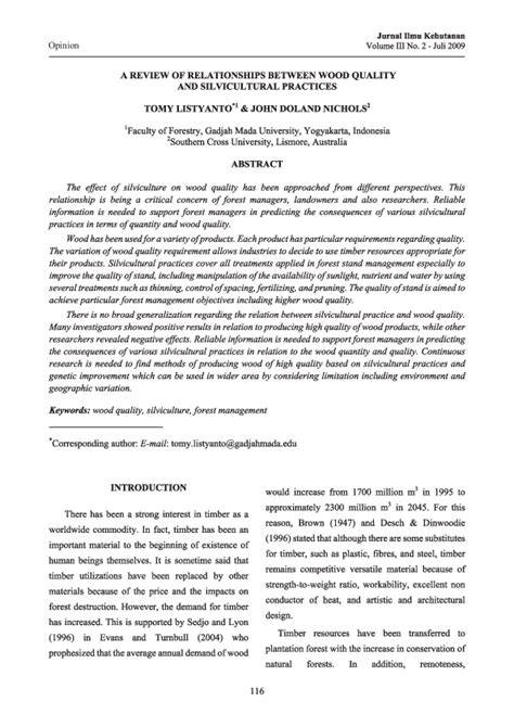 (DOC) Effect of silvicultural practices on wood quality - raincitystudios.com