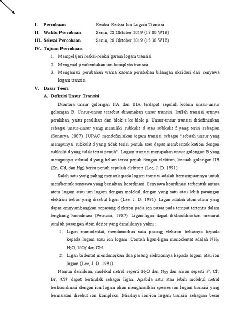 (DOC) Laporan reaksi ion logam transisi - Academia.edu - wintechmobiles.com