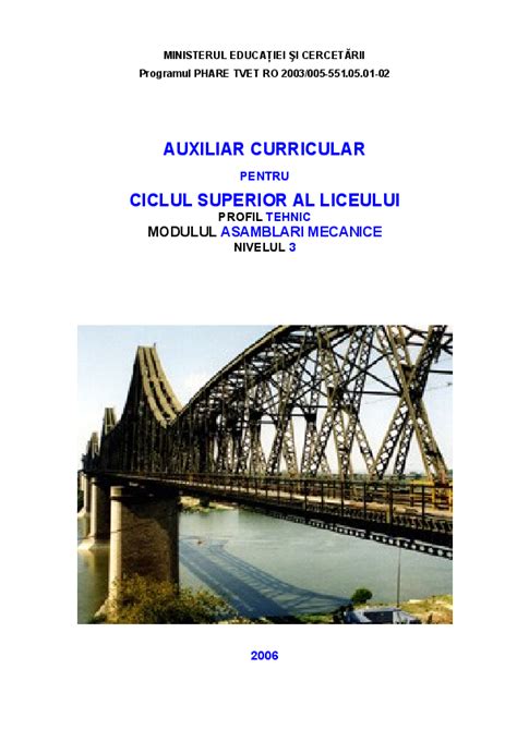 (DOC) MODULUL ASAMBLARI MECANICE neagu …