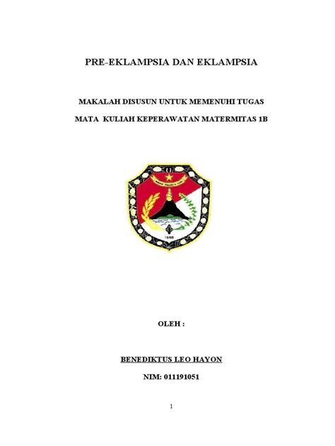 (DOC) PRE-EKLAMPSIA DAN EKLAMPSIA