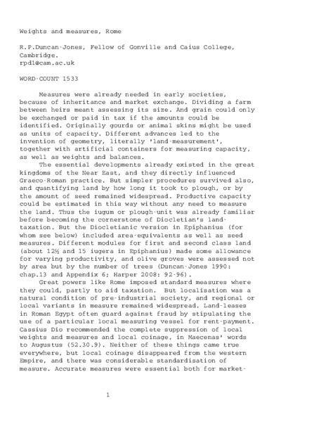 (DOC) Weights and measures, Roman - Academia.edu - wintechmobiles.com