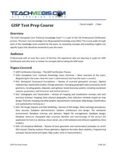 (GISP-E) Practice Test : Prep for Emerging GIS Professionals - wintechmobiles.com