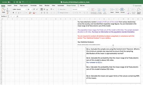 (Get Answer) Review View Data Formulas Insert Draw Page Layout Ome Ge