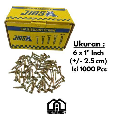 (HARGA PER KOTAK) JMS - SKRUP CONWOOD 6 X 25MM ISI … - raincitystudios.com
