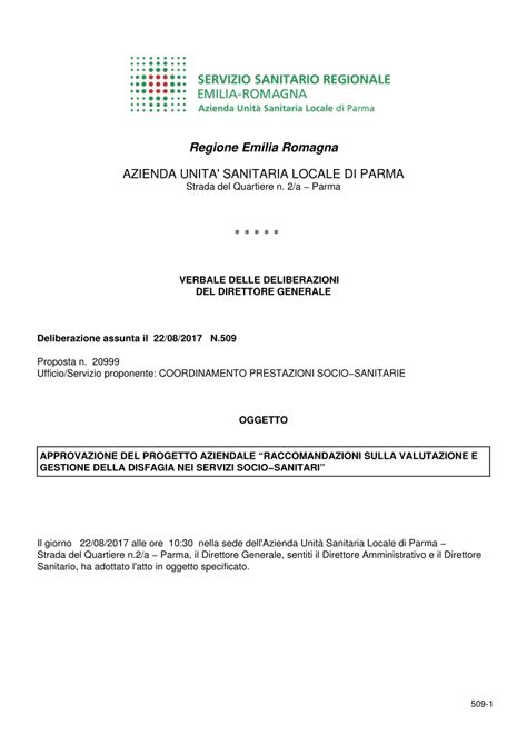 (PDF) " RACCOMANDAZIONI SULLA VALUTAZIONE E GESTIONE