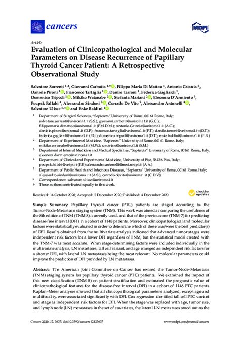 (PDF) A Clinicopathological Analysis of Molecular ... - Academia.edu