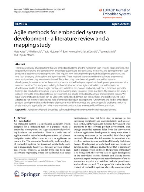 (PDF) A Literature Review on Embedded Systems - ResearchGate