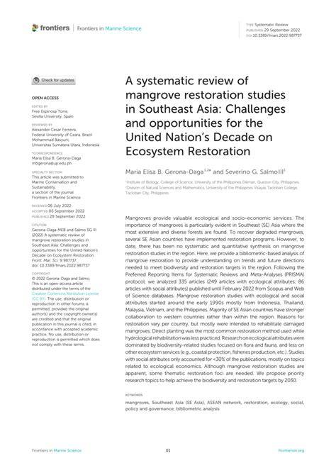 (PDF) A systematic review of mangrove restoration - raincitystudios.com
