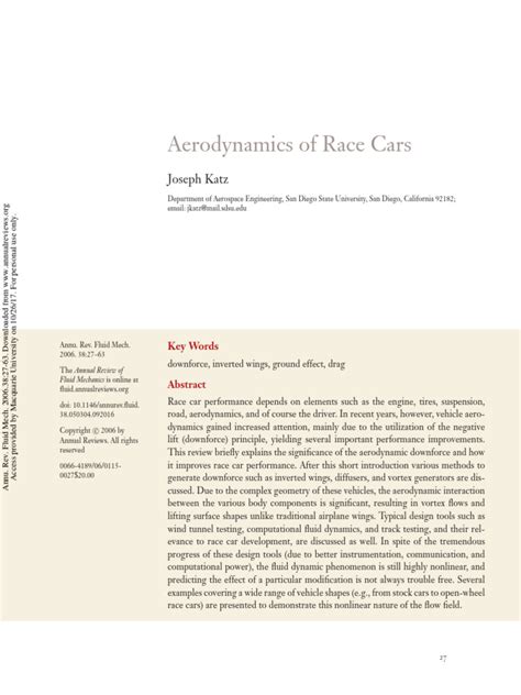 (PDF) Aerodynamics of race cars - ResearchGate - wintechmobiles.com