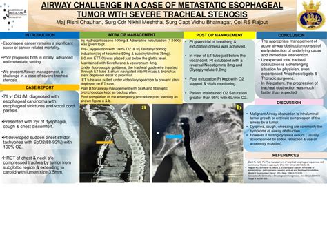 (PDF) AIRWAY CHALLENGE IN A CASE OF METASTATIC ESOPHAGEAL TUMOR …