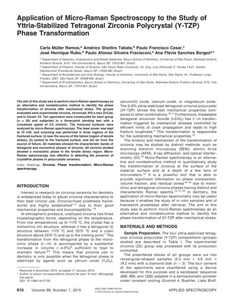 (PDF) Application of micro-Raman spectroscopy for … - wintechmobiles.com