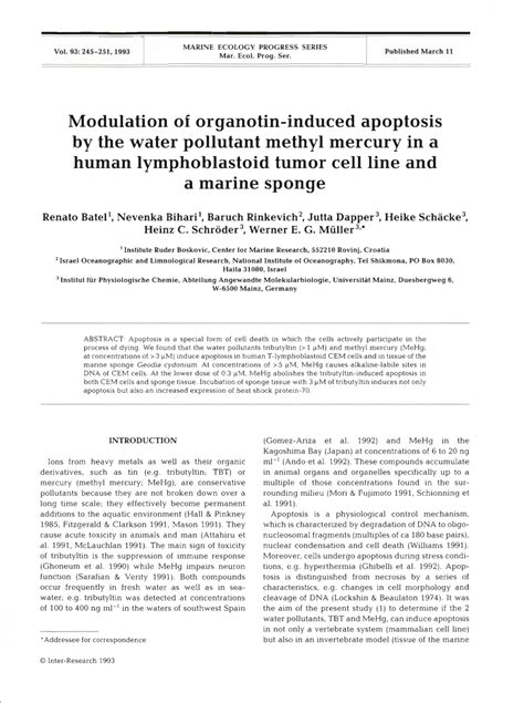 (PDF) BIOCHEMICAL MODULATION INDUCED BY METHYL …