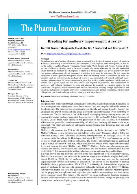 (PDF) Breeding for mulberry improvement: A review - raincitystudios.com