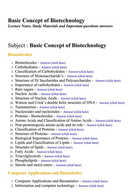 (PDF) Basic Concepts in Biotechnology - ResearchGate