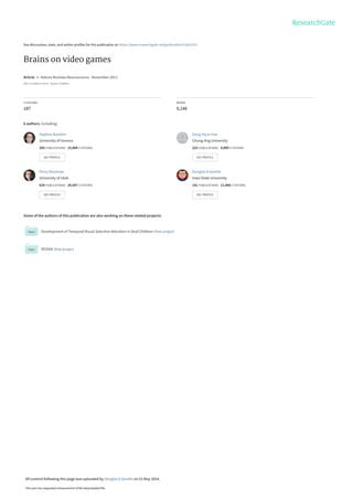 (PDF) Brains on video games - ResearchGate