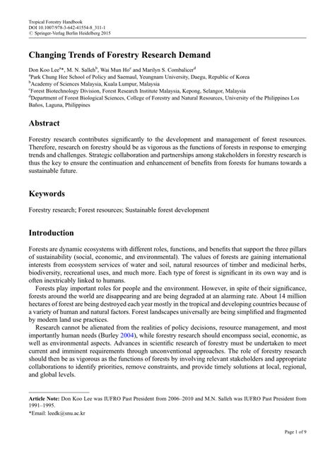 (PDF) Changing Trends of Forestry Research Demand - raincitystudios.com