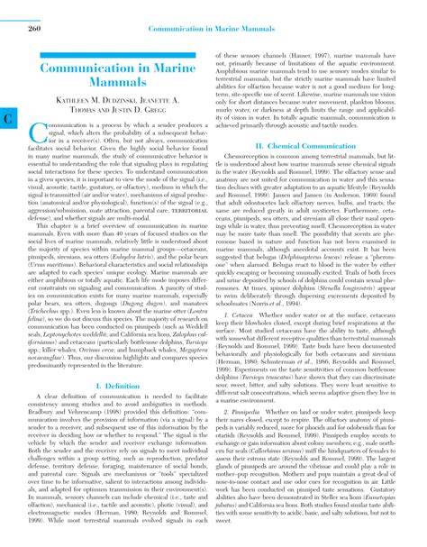 (PDF) Communication in Marine Mammals - raincitystudios.com
