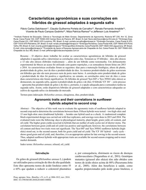 (PDF) Características agronômicas e suas correlações em híbridos …