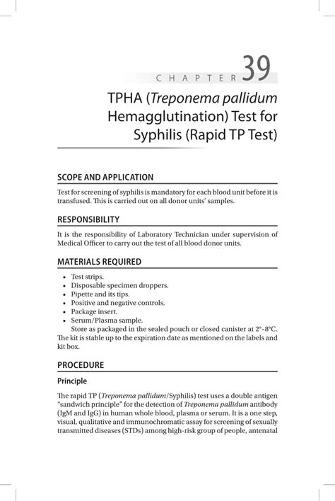 (PDF) Chapter-39 TPHA (Treponema pallidum ... - ResearchGate