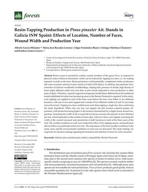 (PDF) DOES RESIN TAPPING AFFECT THE TAPERING AND - raincitystudios.com