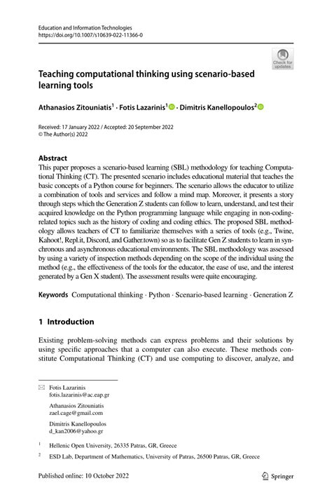 (PDF) Does the Learning of Computational Thinking Concepts Interact ... - wintechmobiles.com