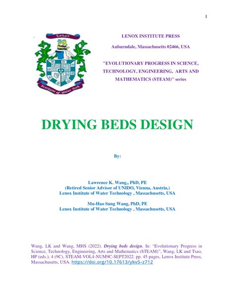 (PDF) DRYING BEDS DESIGN - ResearchGate - raincitystudios.com