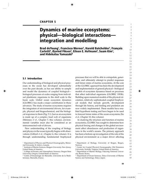 (PDF) Dynamics of marine ecosystems: Integration … - raincitystudios.com
