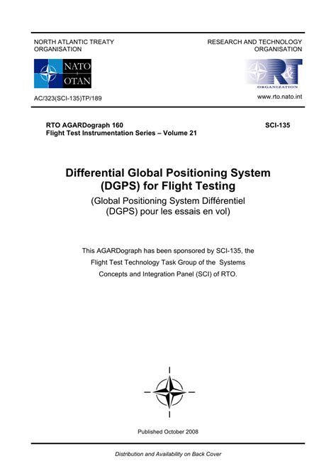 (PDF) Differential Global Positioning System (DGPS) for Flight Testing