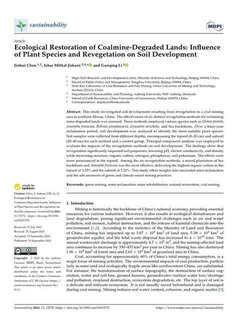 (PDF) Ecological Restoration of Degraded Lands - raincitystudios.com