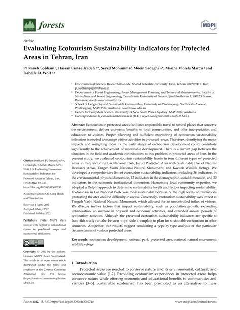 (PDF) Ecotourism in forests and protected areas. - raincitystudios.com
