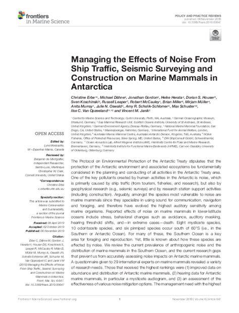 (PDF) Effects of Noise on Marine Mammals - raincitystudios.com