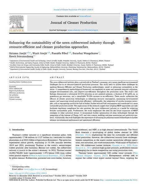 (PDF) Enhancing the sustainability of the sawn rubberwood industry ... - raincitystudios.com