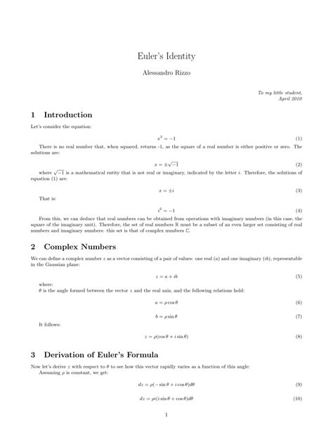 (PDF) Euler's Identity - Academia.edu - wintechmobiles.com