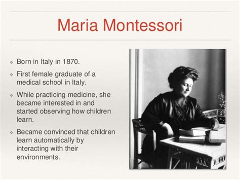 (PDF) Educational Philosophy of Maria Montessori: A …