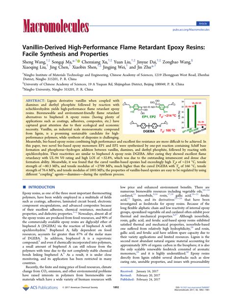 (PDF) Environmentally Friendly, High-Performance Fire Retardant …