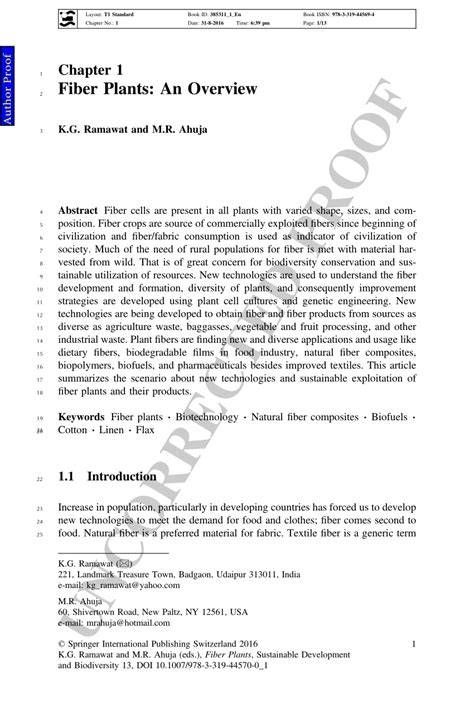 (PDF) Fiber Plants: An Overview - ResearchGate - raincitystudios.com