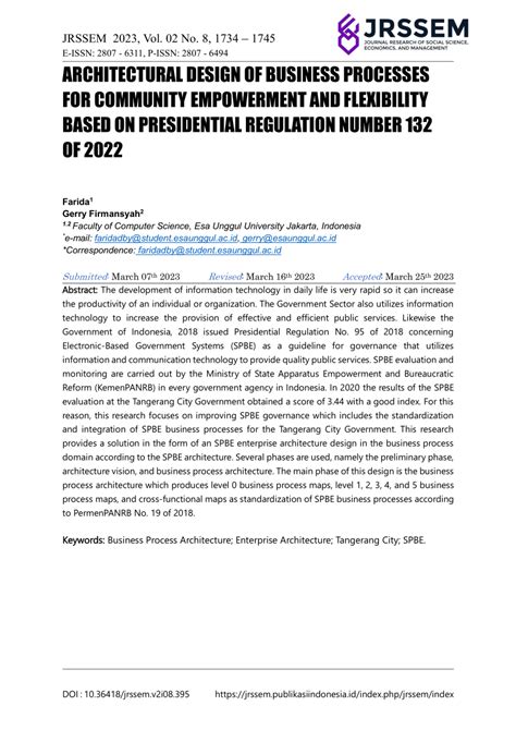 (PDF) Four Factors Based on Government Regulation Number