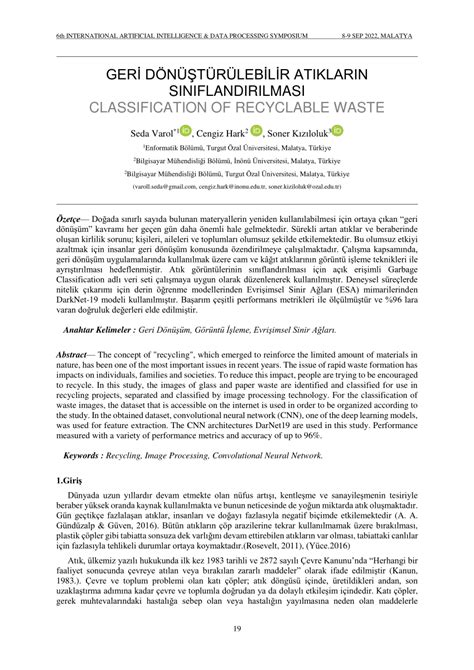 (PDF) GERİ DÖNÜŞTÜRÜLEBİLİR ATIKLARIN . 