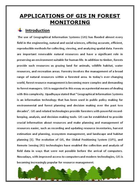 (PDF) GIS Applications in Forest Management - raincitystudios.com